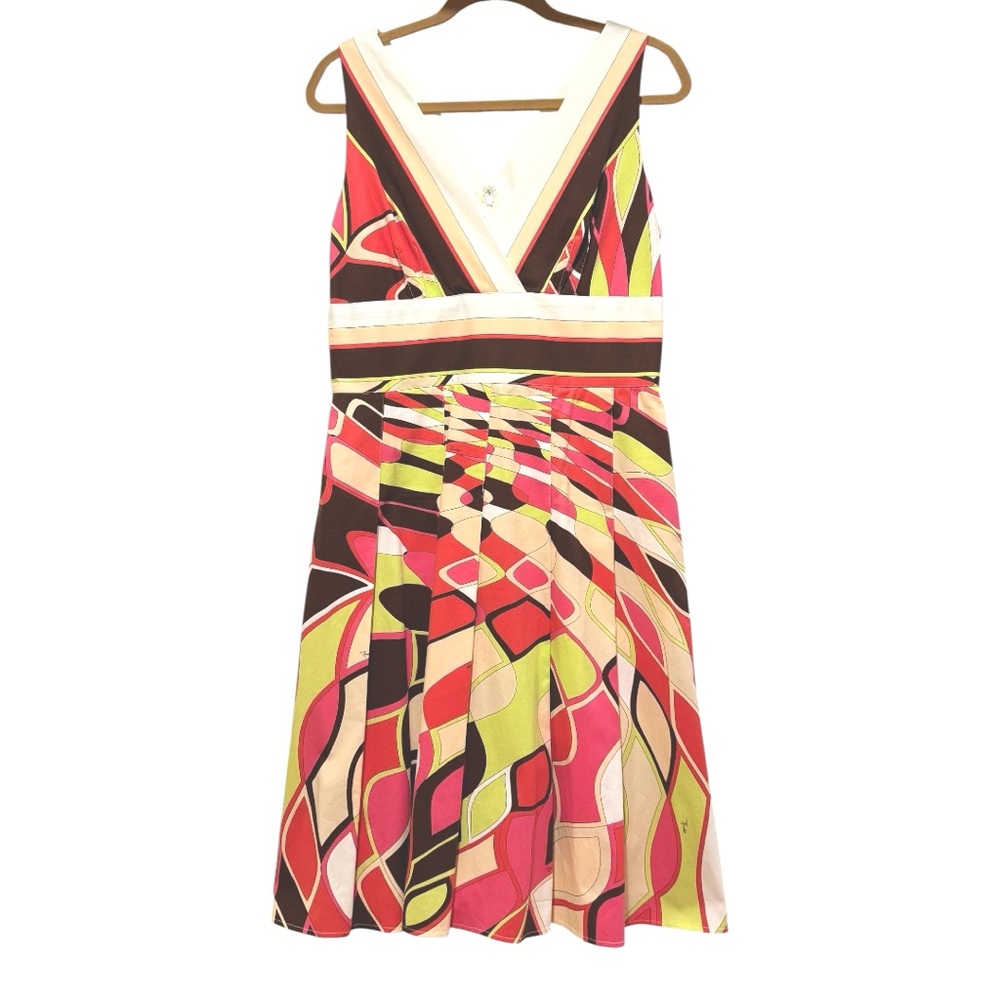 Custom Pucci fabric Print Dress – one of a kind! Size 12